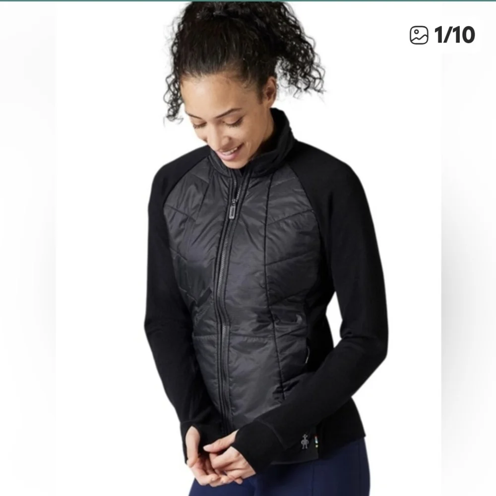 Smartwool Smartloft Hybrid Full-Zip Outdoor Performance Jacket Black - M - Picture 2 of 13